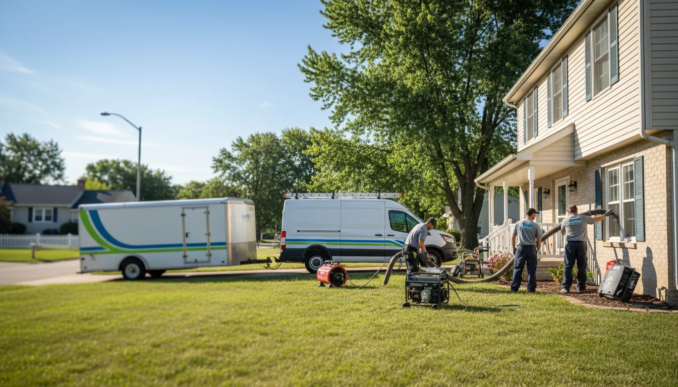 Flooded Basement Restoration And Cleanup With Repair in University Park, IA near me
